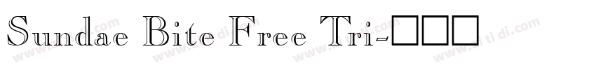 Sundae Bite Free Tri字体转换